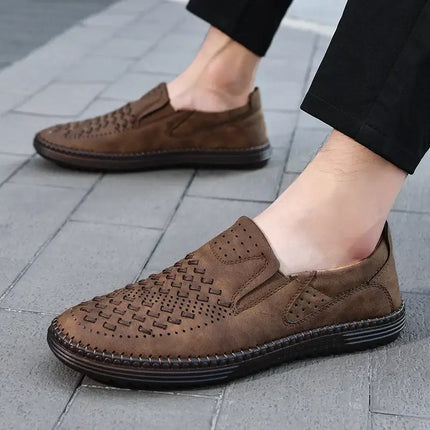 Mocasines de piel auténtica Roma