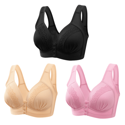 Kit Sujetador Push Up Cierre Delantero - Monalisa