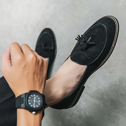Mocasines de ante italianos Valenti